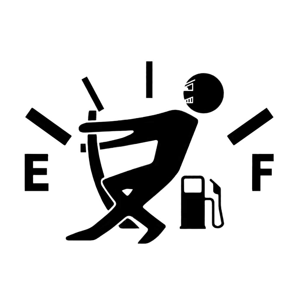 Car Stickers Pull Fuel Tank Pointer Reflective Vinyl Funny Stickers High Gas Decal Fuel Gage Empty Stickers Decal Auto Exterior