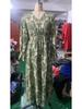 2024 Women's Autumn V-Neck Long-Sleeve Print Dress