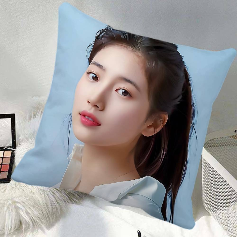 Korea Bae Suzy Pillow Case Square Pillow Bedroom Sofa Leisure Comfort Cushion Car Home Decoration
