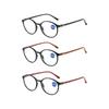 Vintage Strength 1.0x ~ 4.0x Readers Anti-blue Light Glasses Presbyopia Eyeglasses Oval Frame Reading Glasses