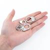 2pcs Stainless Steel Handcuffs Lobster Clasps Bracelets Necklaces Hooks Chain Closure Craft for DIY Jewelry Making Components