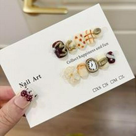 Jx Handmade Cute Short Matte Cat Eye Nails - Versatile Sweet Kitty Style