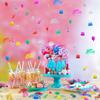 WILLBOND 3000 Pieces Happy Birthday Confetti Birthday Party Cake Confetti Metallic Foil Balloon Table Scatter Decorations for Carnival Baby Shower