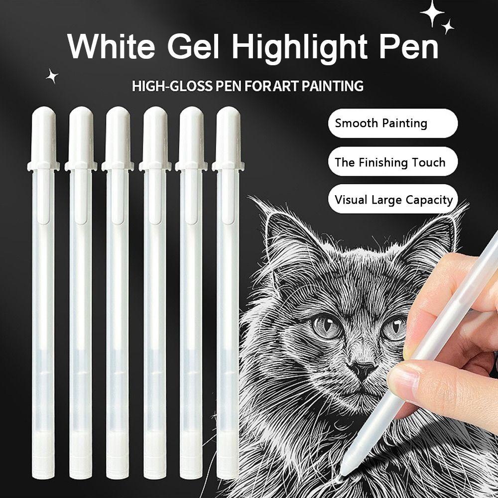 Waterproof White Gel Pen Opaque White Acrylic Paint Pen New Opaque White Pen  Sketching