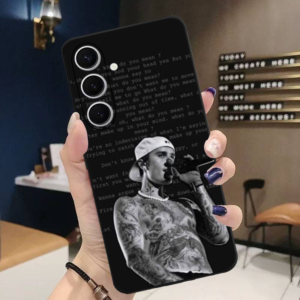 Singer Justin B-Bieber Phone Case For Samsung S 24 Fe 25 Ultra Plus 20 Lite 21 30 22 23 24 22 Ultra 5G Fundas
