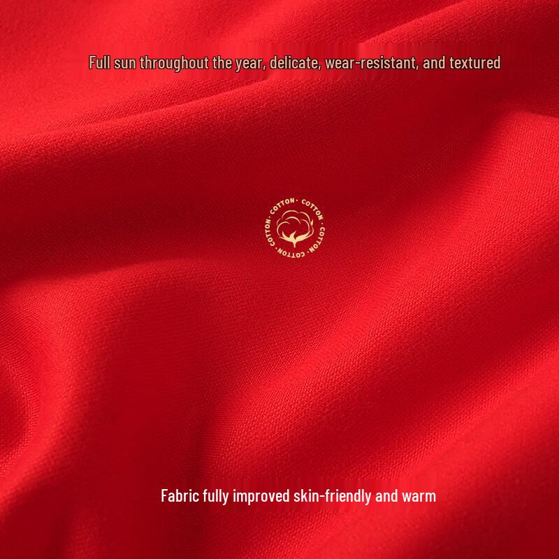 Lucky Red Fleece-Lined Thermal Set with Underwear & Socks