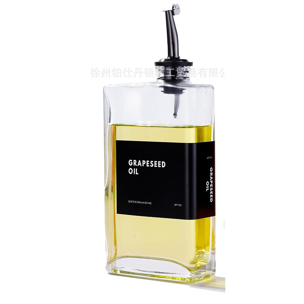 500ML Olive Oil Dispenser Bottle UV-Blocking Leak Proof Soy Sauce Cooking Oil Dispenser Large Capacity Oil And Vinegar Dispenser прозрачный