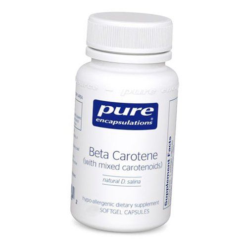 

Beta Carotene, Beta Carotene, Pure Encapsulations 90gelcaps (72361016) 90softgels