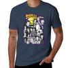 Benommener und verwirrter Charakter Collage Kunst T-Shirt Moderner Druck Lässiges T-Shirt