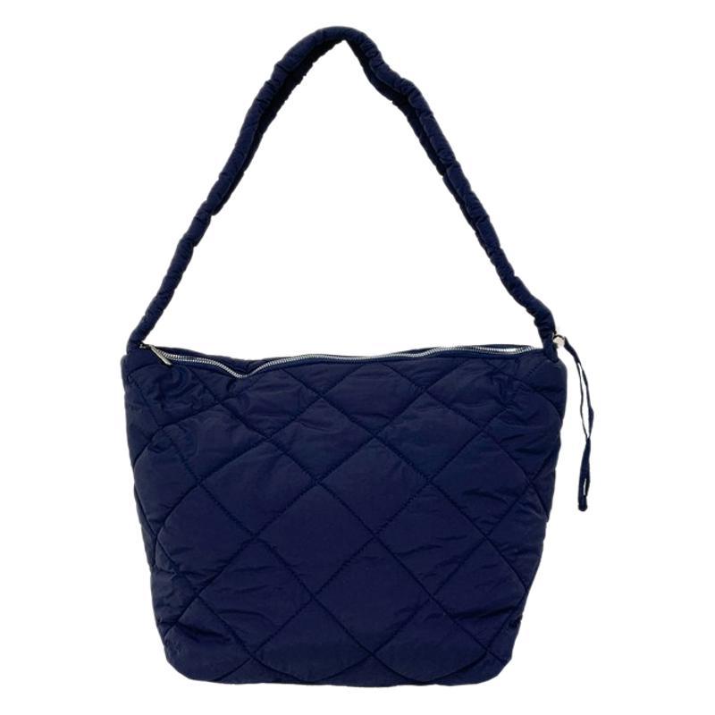 Autumn and Winter New Tote Bag Female Students Class Messenger Bag Large Capacity Commuter Cloth Bag Soft Waxy Padded Cotton Hand Bag