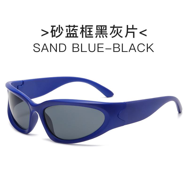 Millennium futuristic European and American new YK sunglasses, cycling punk sports Internet celebrity sunglasses women's trendy glasses