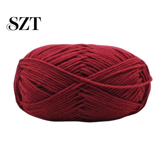 Milk Cotton Crochet Knitted Yarn Knitting Wool Professional Ultra Soft Needlework DIY Woollen 4Ply for Home