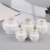 1Pc 1/2" 3/4" 1" &1 1/4"&1 1/2"Double Female Thread PVC  Garden Watering Irrigation Fitting Connector Fish Tank Detachable Joint