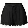 Women Casual Loose Shorts Large Size Lace Drawstring Pants