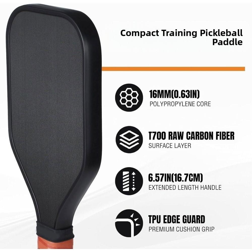 Lightweight Sweet Spot Trainer Carbon Fiber Frosted Surface Pickleball Racquet  Kids Adults Sports