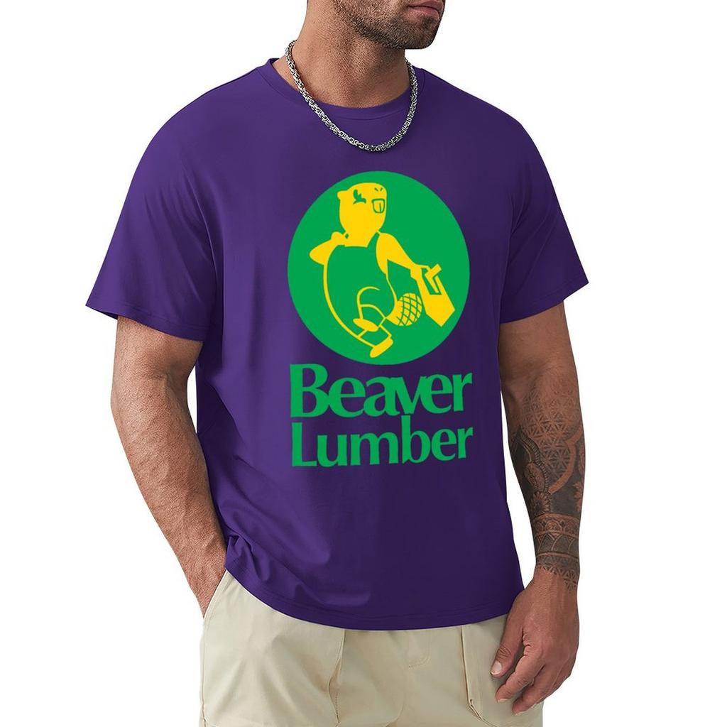 Beaver Lumber T-Shirt Oversized Oversizeds Shirts Graphic Vintage Anime Shirt Oversized T Shirt Men