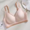 Naked Breathable Cup Underwear Women's Summer Thin Small Breasts Gather Without Marks, Cool Soft Support, Anti-sagging Bra Cover