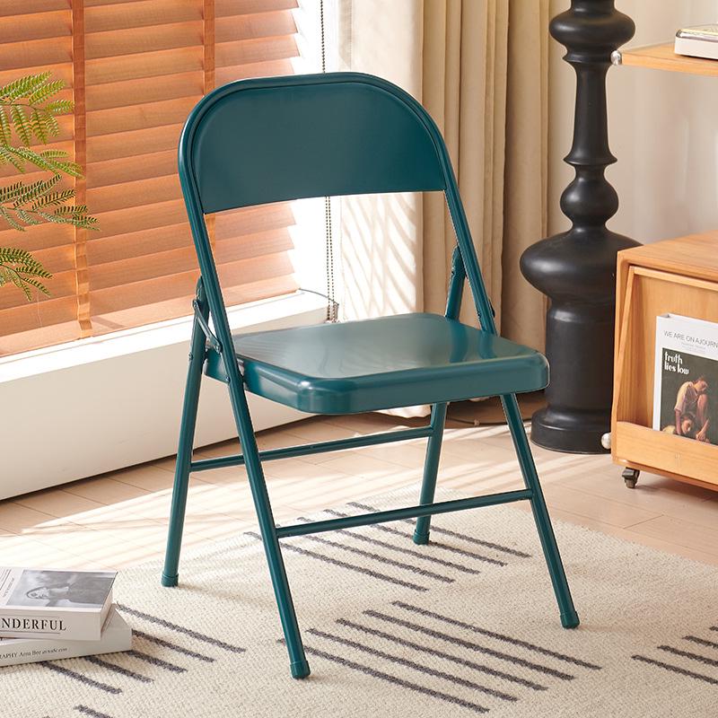 Portable Folding Chair with Backrest - Ideal for Home, Office, Conference, or Outdoor Use