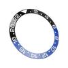 38mm Diameter Black Blue Watch Bezel Insert Base Ring White Character Ceramic GMT Wristwatch Bezel Insert Ring