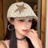 Adjustable Newsboy Forward Cap Polka Dot Soft Baseball Hat Fashion Leopard Print Beret  Party