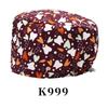 Cartoon Printed Nursing Caps Men Women Medical Hats Adjustable Long Hair Pet Dental Clinic Doctors Scrub Hat