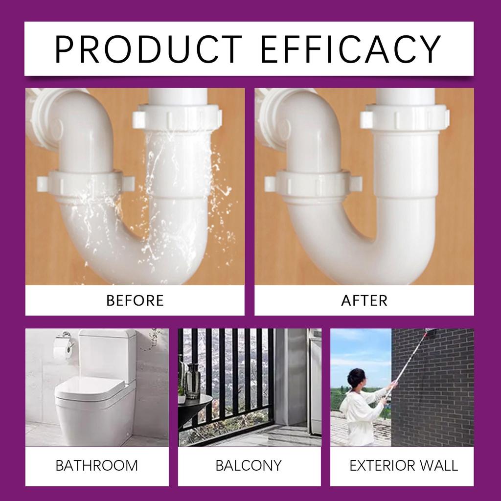 Transparent Leak-stopping Waterproof Adhesive For Roof Crack Sealing, Waterproofing, Wear Resistance And High Elasticity