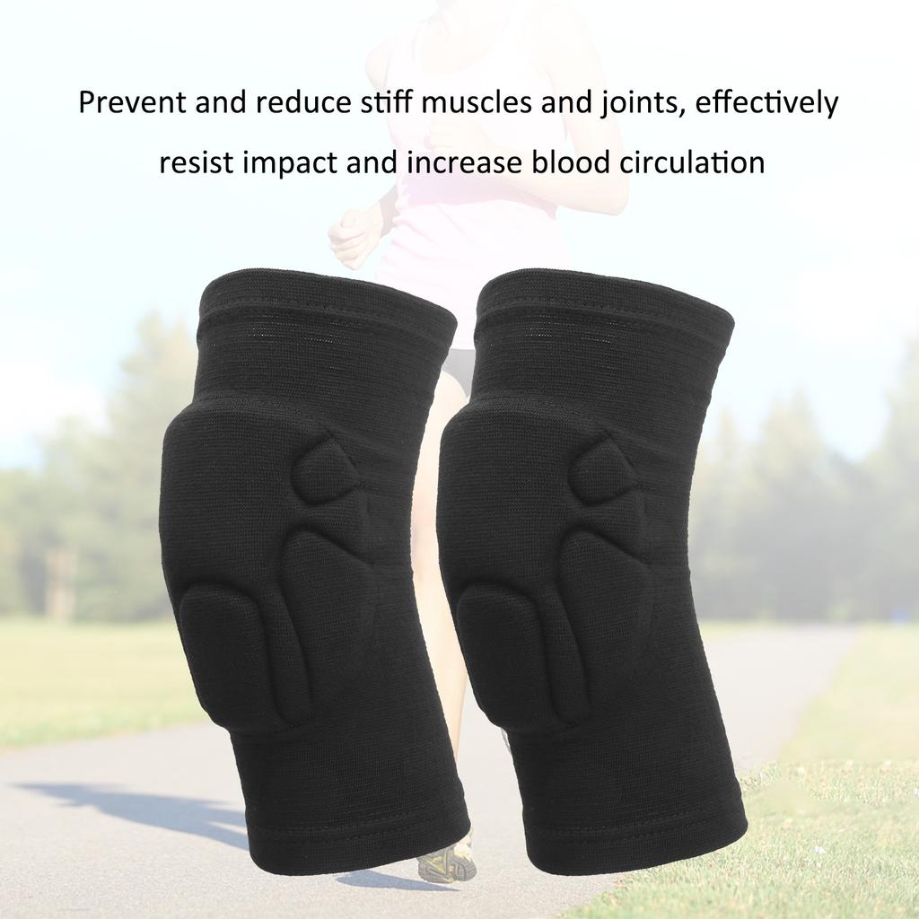 1 Pair Knee Protector Guard Pads Sleeve Breathable Support for Outdoor Sports Basketball