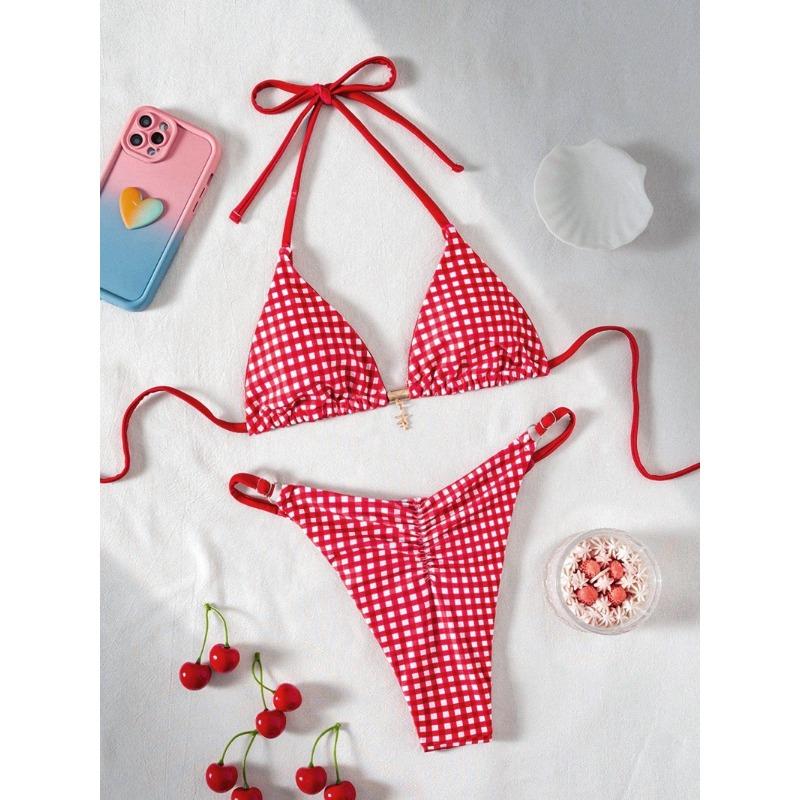 Nové dámské šněrovací bikiny Plavky Prémiové plavky Sexy plážový oblek Letní móda