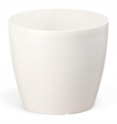 Cream Plastic Flowerpot 18x159 Cm Decorative Smooth Magnolia