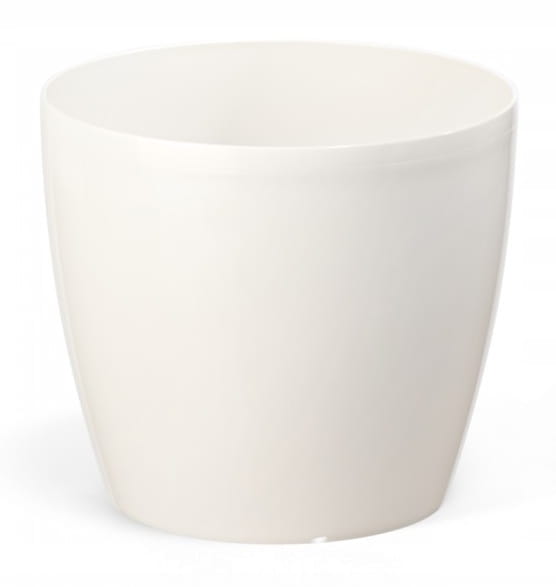 Cream Plastic Flowerpot 18x159 Cm Decorative Smooth Magnolia