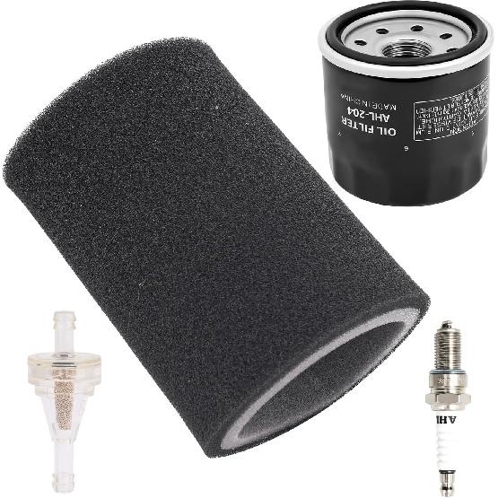 AHL Air Filter & Oil Filter & Fuel Filter & Spark Plug Compatible with Yamaha Grizzly Bruin Wolverine 350 450 2004-2014 Kodiak 400 450 2004-2006