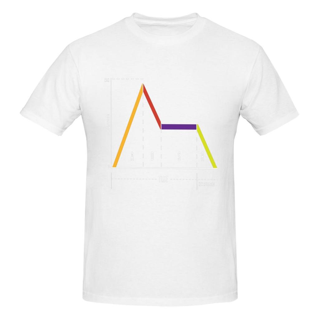 Unisex ADSR Synthesizer Synth Music Lovers Gifts Awesome T Shirt Streetwear Oversized Oneck Cotton Sleeve T Shirts For Unisex