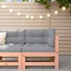 VidaXL Garden Corner Sofa, Seat with Backrest, Patio Terrace Backyard Balcony Outdoor Furniture, Brown Wood 825609