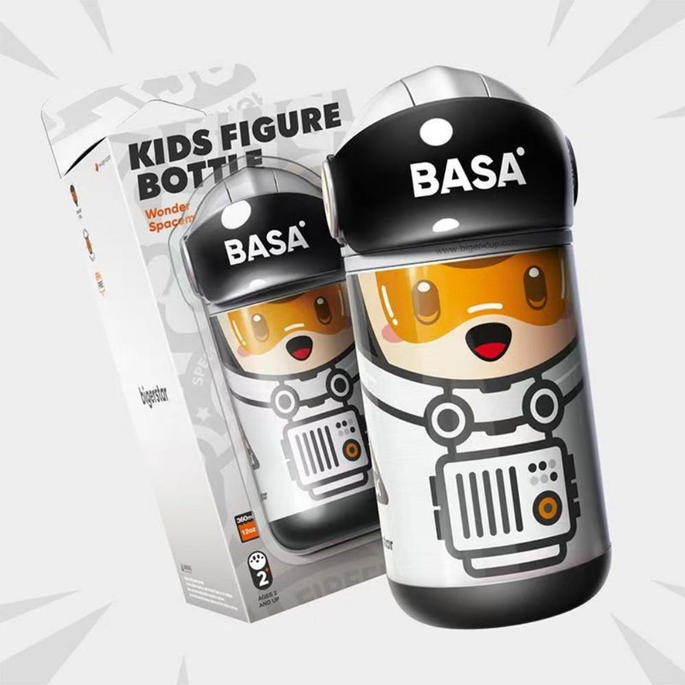 

Cartoon Astronauts Firefighters Thermos Bottle With Straw For Kids 316 Stainless Steel Vaccum Water Bottle For Boy Girls 360ML 301-400ml світло-сірого кольору