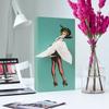 Flying Skirt Girl Tissue Box Retro Tissue Box for Fun Decorative Ornaments, Blue