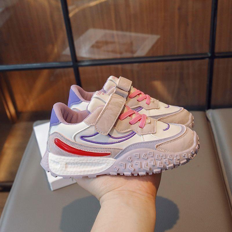 Girls' Sports Shoes 2025 Spring and Autumn New Children's Soft Baseplate Shoes Boys' Light Casual Shoes Medium and Older Children's Forrest Gump Shoes