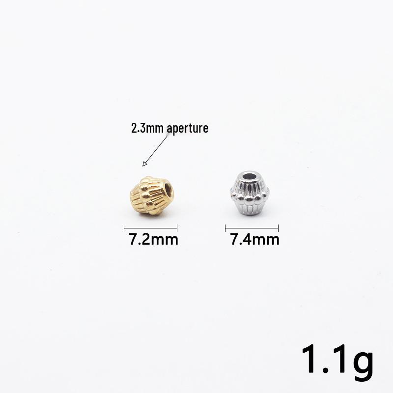 Stainless Steel Lantern Spacer Beads for DIY Bracelets and Jewelry Making