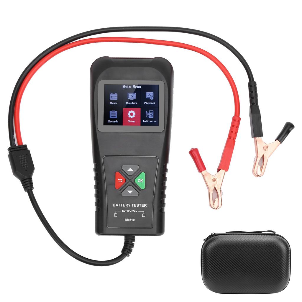 6V 12V 24V Alternator Analyzer 2.8in TFT Screen Battery Tester Diagnostic for Car Motorcycle Marine Boat