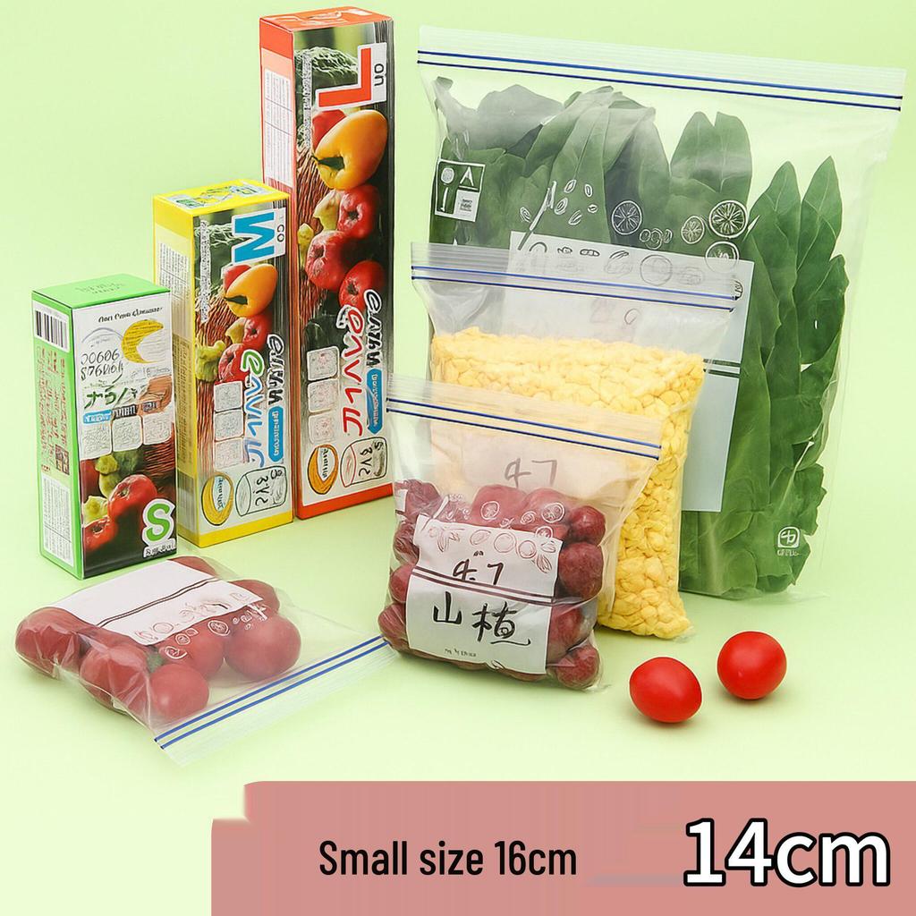 Food-Grade Self-Sealing Double-Layer Storage Bag for Fridge/Freezer - Keeps Fruits and Snacks Fresh
