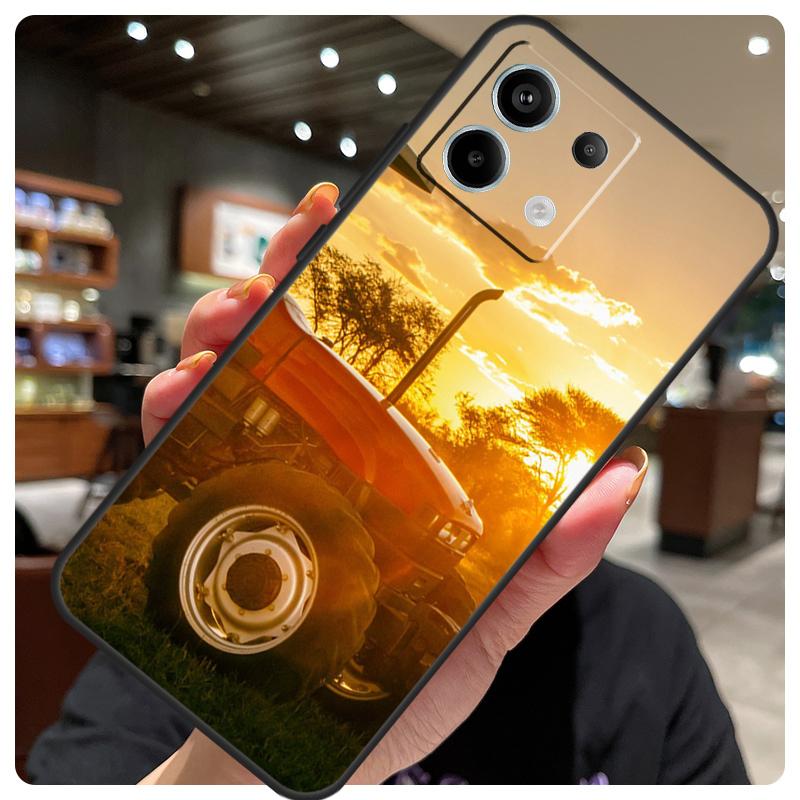 Farm Vehicle Tractor Case For Xiaomi Redmi Note 14 10 11 12 13 Pro 11S 12S Cover For Redmi 15 C 14C 10C 12C 13C