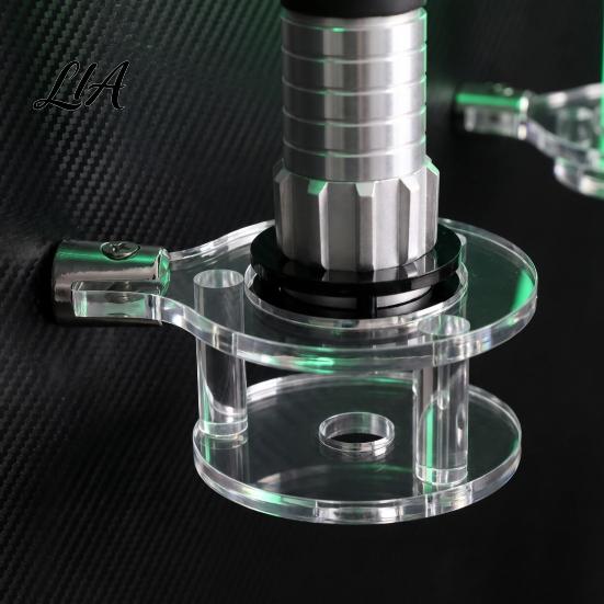 Display Rack for Collectibles 2PCS Vertical Light Swords Wall Mount Racks, Transparent Acrylic Accessories Stand, Space Saving Hanger Living Room