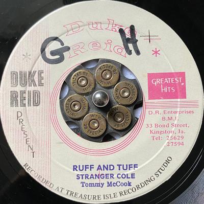 7inch Record STRANGER COLE  TOMMY MCCOOK  STRA  Ruff And Tuff  When You Call My Na NONE Duke Reid Great 1970 Jamaica Reggae Ska  Dub Used