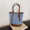 Women's bag retro large-capacity bucket bag new trendy tote bag small bag shoulder armpit bag handbag