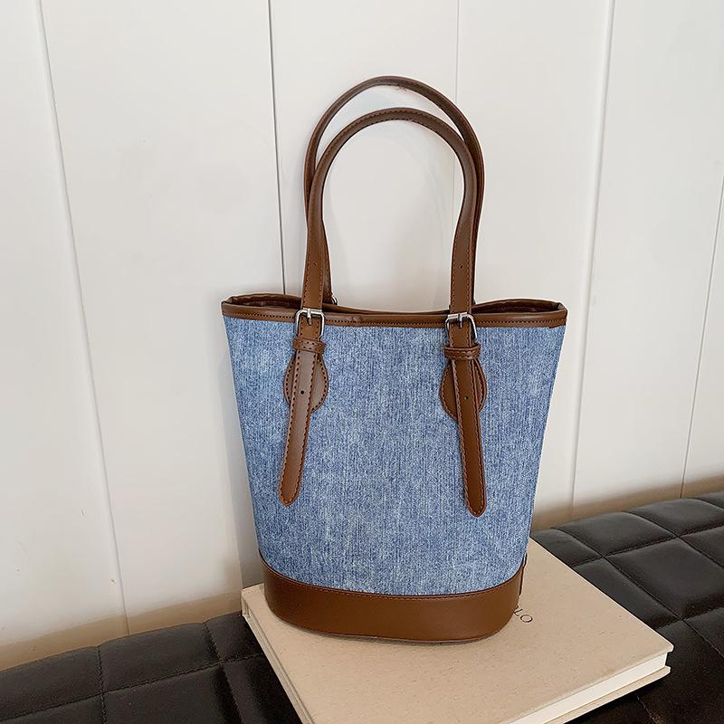 Women's Bag Retro Large-capacity Bucket Bag New Trendy Tote Bag Small Bag Shoulder Armpit Bag Handbag