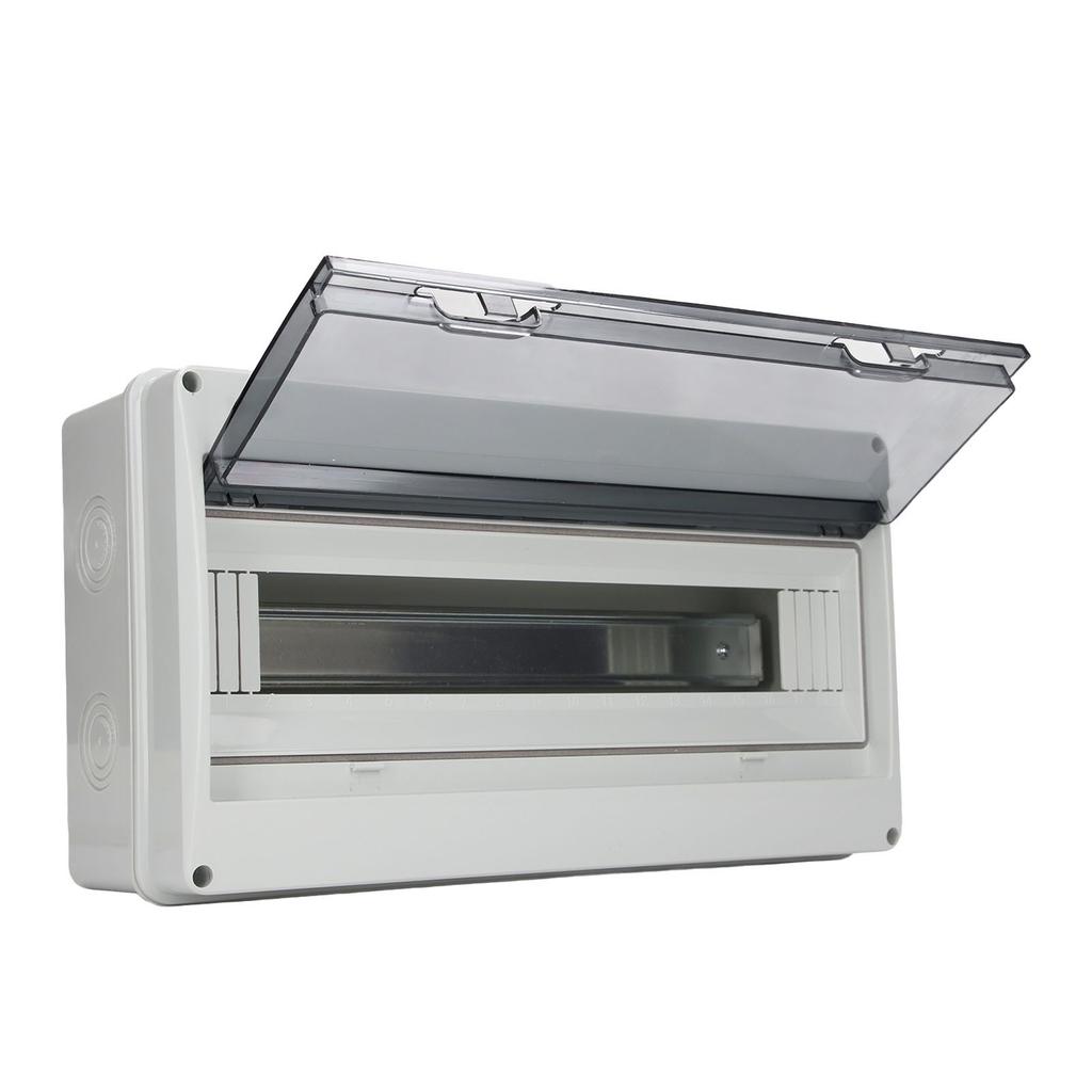 Κουτί Διανομής 18 Θέσεων Αδιάβροχο Πλαστικό Κάλυμμα Ασφαλειοδιακόπτη Προστατευτική Θήκη για Εσωτερικούς Εξωτερικούς Χώρους