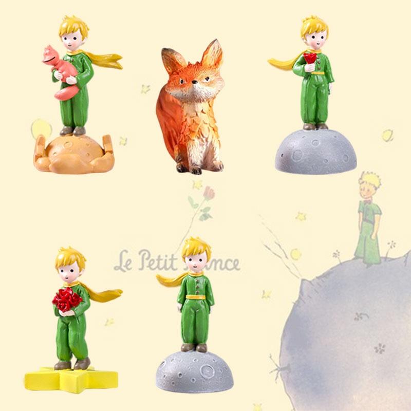 Creative New Little Prince Diy Resin Crafts Fox Cake Baking Eternal Flower Mini Ornaments