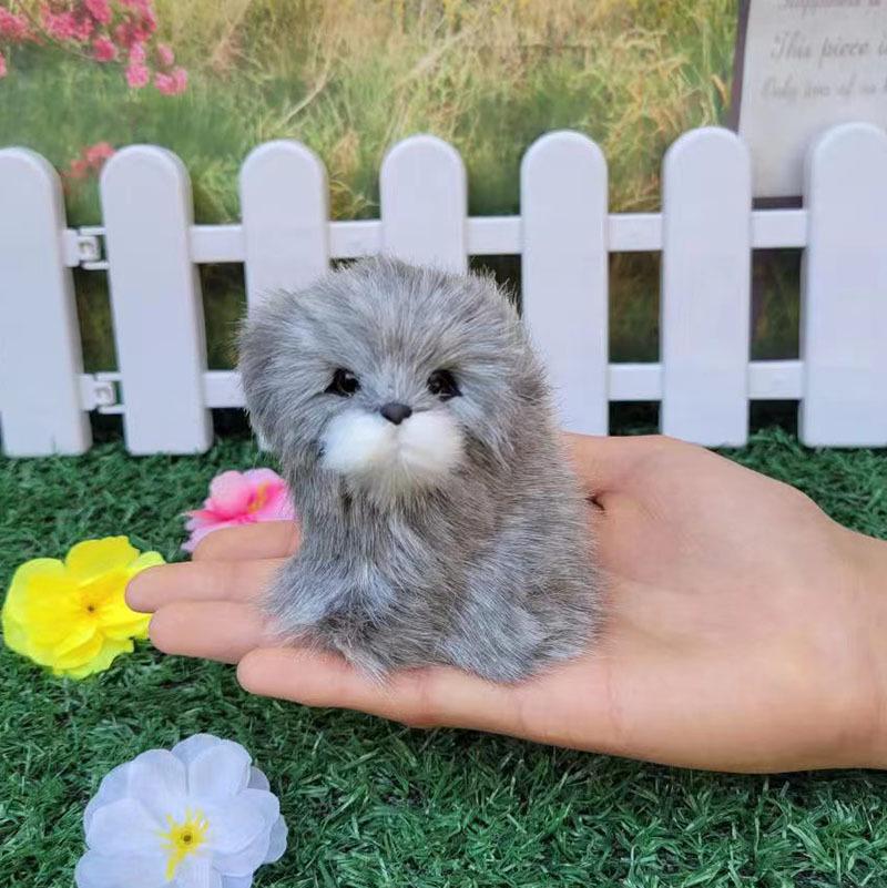 Plüsch Bellende Katze, Hase & Welpen Spielzeug - Pädagogische Tierpuppe für Kinder
