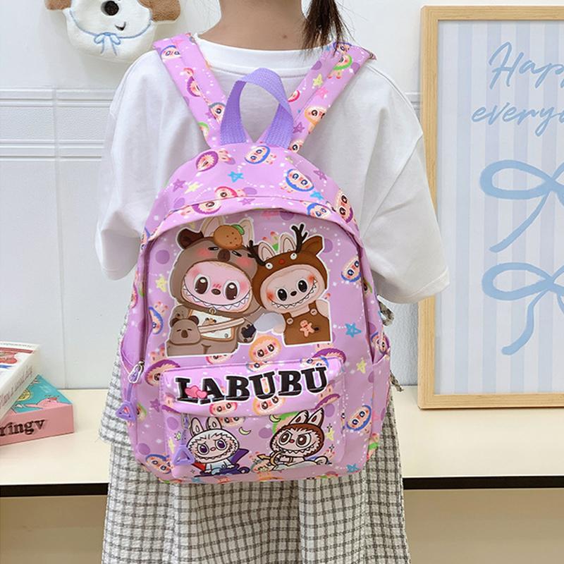 School Bag Backpack Children's Bag LABUBU Elementary School Backpack Girl Boy School Backpack 6 Colors