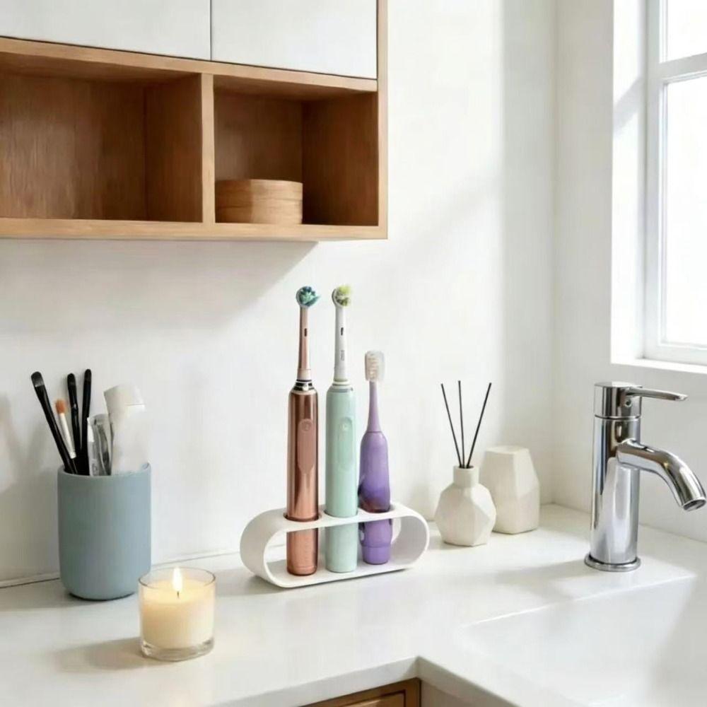 Multifunction Electric Toothbrush Holder Creative Bathroom Storage Stand  Vanity Organizer