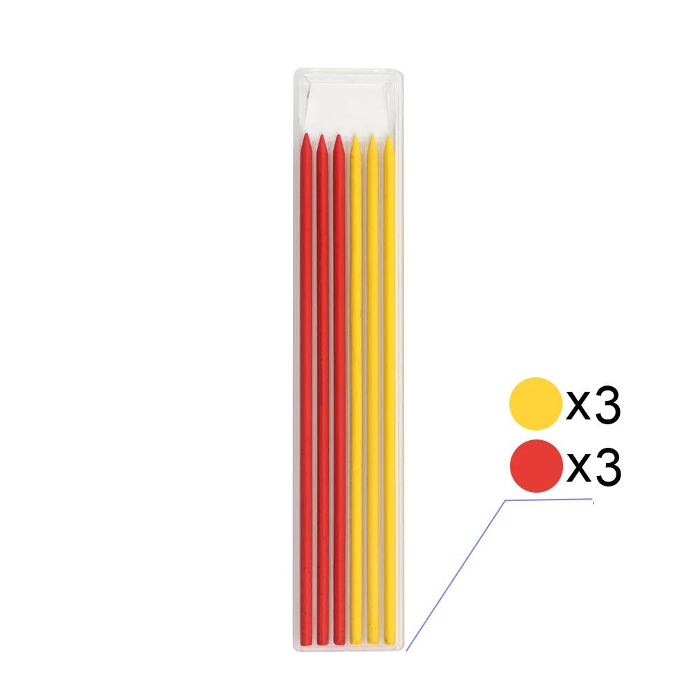 Solid Carpenter Mechanical Pencil With Sharpener For Woodworking Construction Long Head Carpenter Pencil Stationery Supplies KTY